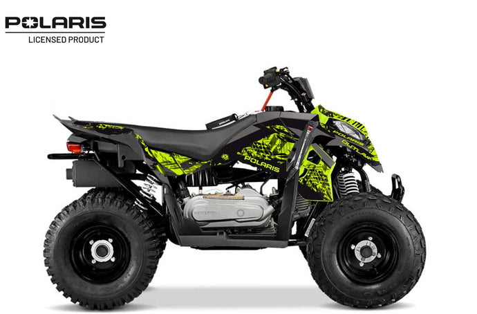 POLARIS OUTLAW 110 ATV CHASER GRAPHIC KIT GREY