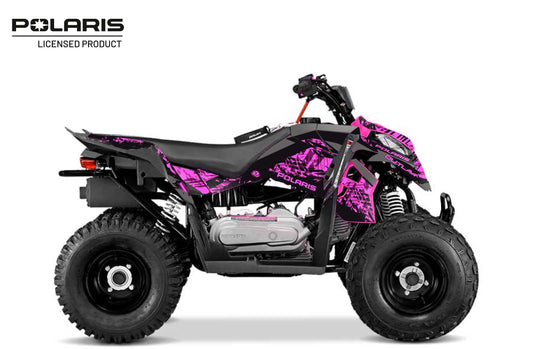 POLARIS OUTLAW 110 ATV CHASER GRAPHIC KIT PINK