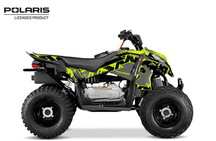 POLARIS OUTLAW 110 ATV STUN GRAPHIC KIT GREY