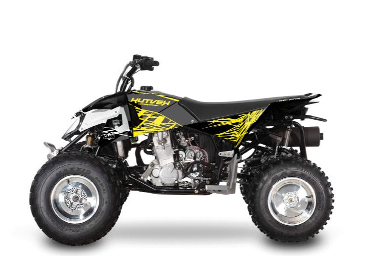 Load image into Gallery viewer, POLARIS OUTLAW 450 ATV ERASER FLUO GRAPHIC KIT YELLOW
