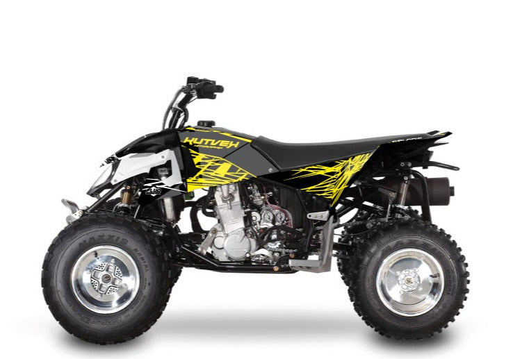 Chargez l&#39;image dans la visionneuse de la galerie, POLARIS OUTLAW 450 ATV ERASER FLUO GRAPHIC KIT YELLOW
