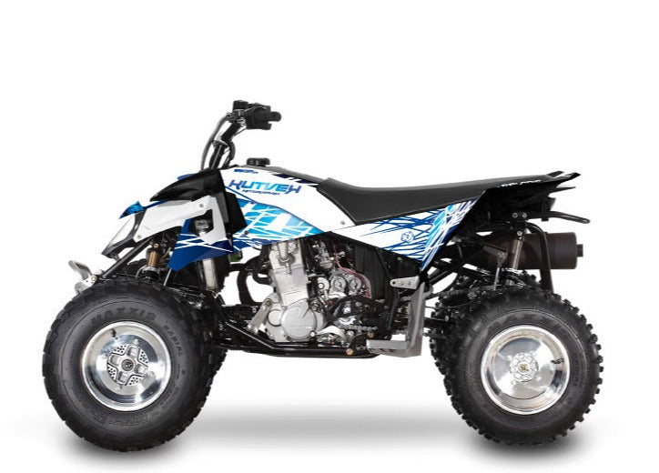 Laden Sie das Bild in Galerie -Viewer, POLARIS OUTLAW 450 ATV ERASER GRAPHIC KIT BLUE
