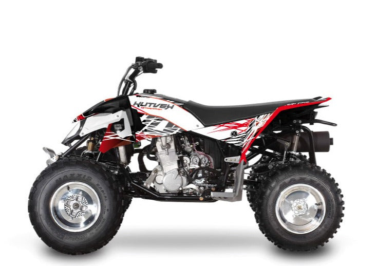 Load image into Gallery viewer, POLARIS-OUTLAW-450-ATV-ERASER-GRAPHIC-KIT-RED-WHITE
