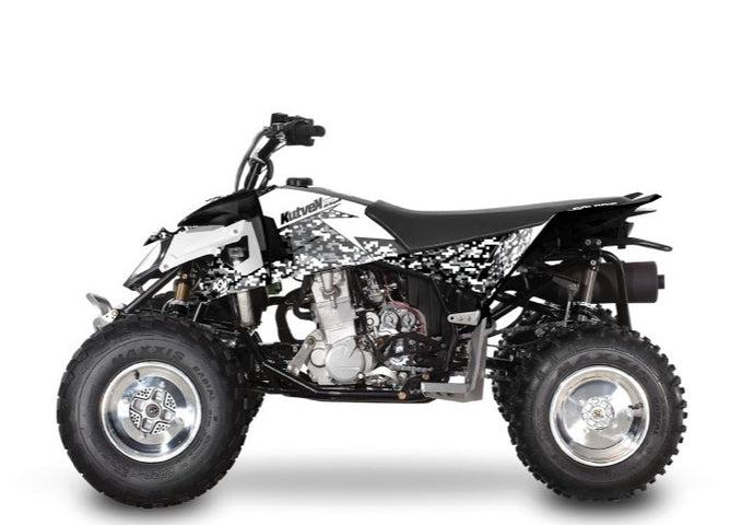 POLARIS OUTLAW 450 ATV PREDATOR GRAPHIC KIT WHITE