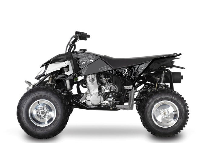 POLARIS OUTLAW 450 ATV ZOMBIES DARK GRAPHIC KIT BLACK