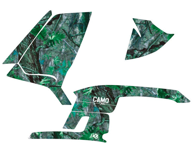 Chargez l&#39;image dans la visionneuse de la galerie, POLARIS SCRAMBLER 500 ATV CAMO GRAPHIC KIT GREEN
