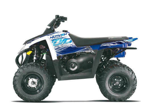 POLARIS SCRAMBLER 500 ATV ERASER GRAPHIC KIT BLUE