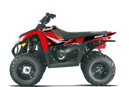 POLARIS SCRAMBLER 500 ATV STAGE GRAPHIC KIT RED