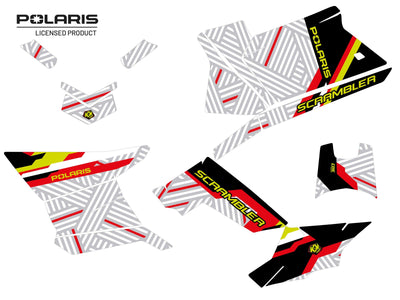 POLARIS SCRAMBLER 850-1000 XP ATV EPIK GRAPHIC KIT WHITE