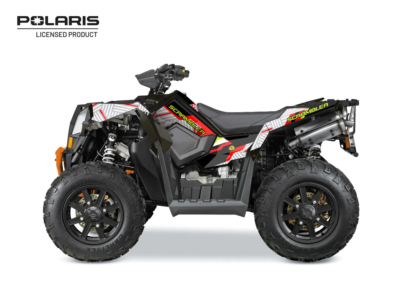 POLARIS SCRAMBLER 850-1000 XP ATV EPIK GRAPHIC KIT WHITE