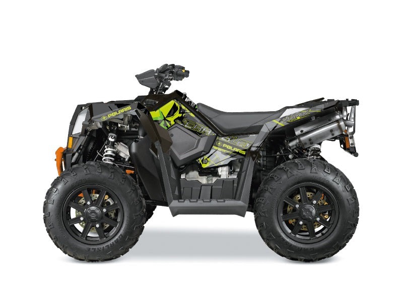 Laden Sie das Bild in Galerie -Viewer, POLARIS SCRAMBLER 850-1000 XP ATV EVIL GRAPHIC KIT GREY GREEN
