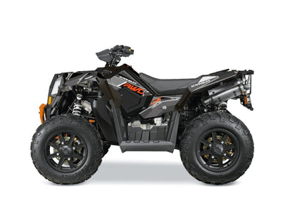 POLARIS SCRAMBLER 850-1000 XP ATV VISOR GRAPHIC KIT BLACK ORANGE