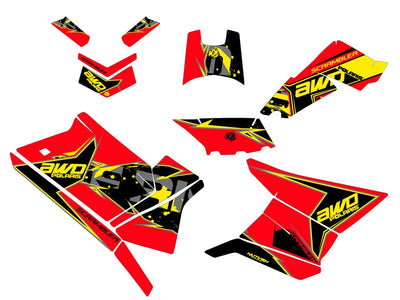 POLARIS-SCRAMBLER-850-1000-XP-ATV-VISOR-GRAPHIC-KIT-RED-YELLOW