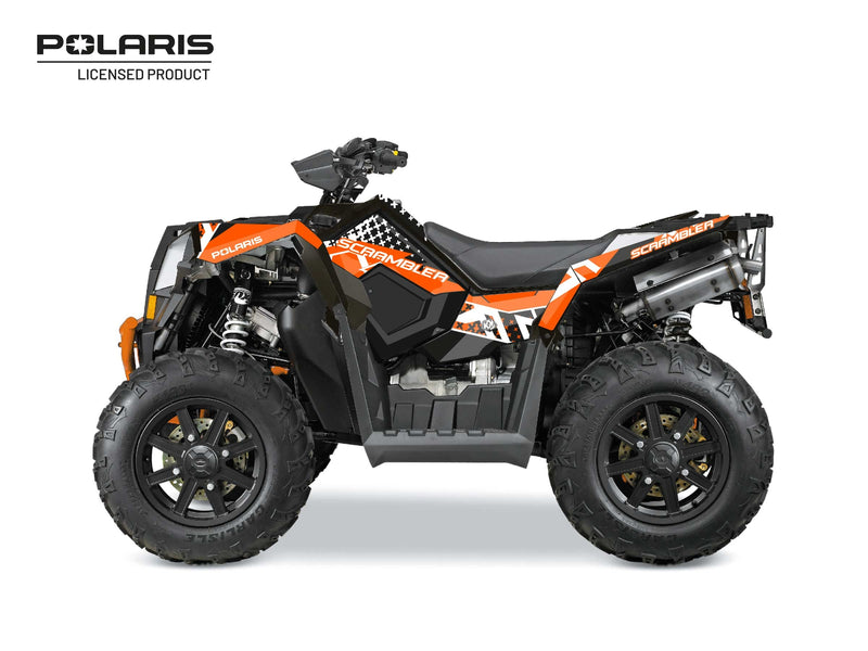 Chargez l&#39;image dans la visionneuse de la galerie, POLARIS SCRAMBLER 850-1000 XP ATV STUN GRAPHIC KIT WHITE
