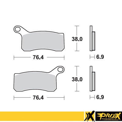 PROX BRAKE PADS KH462 KTM ATV 450/505/525 SX/XC '08-12 FRONT 37.217102