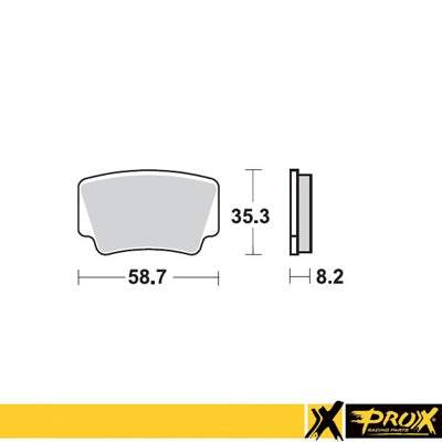 PROX BRAKE PADS KH463 KTM ATV 450/505/525 SX/XC '08-12 REAR 37.227102