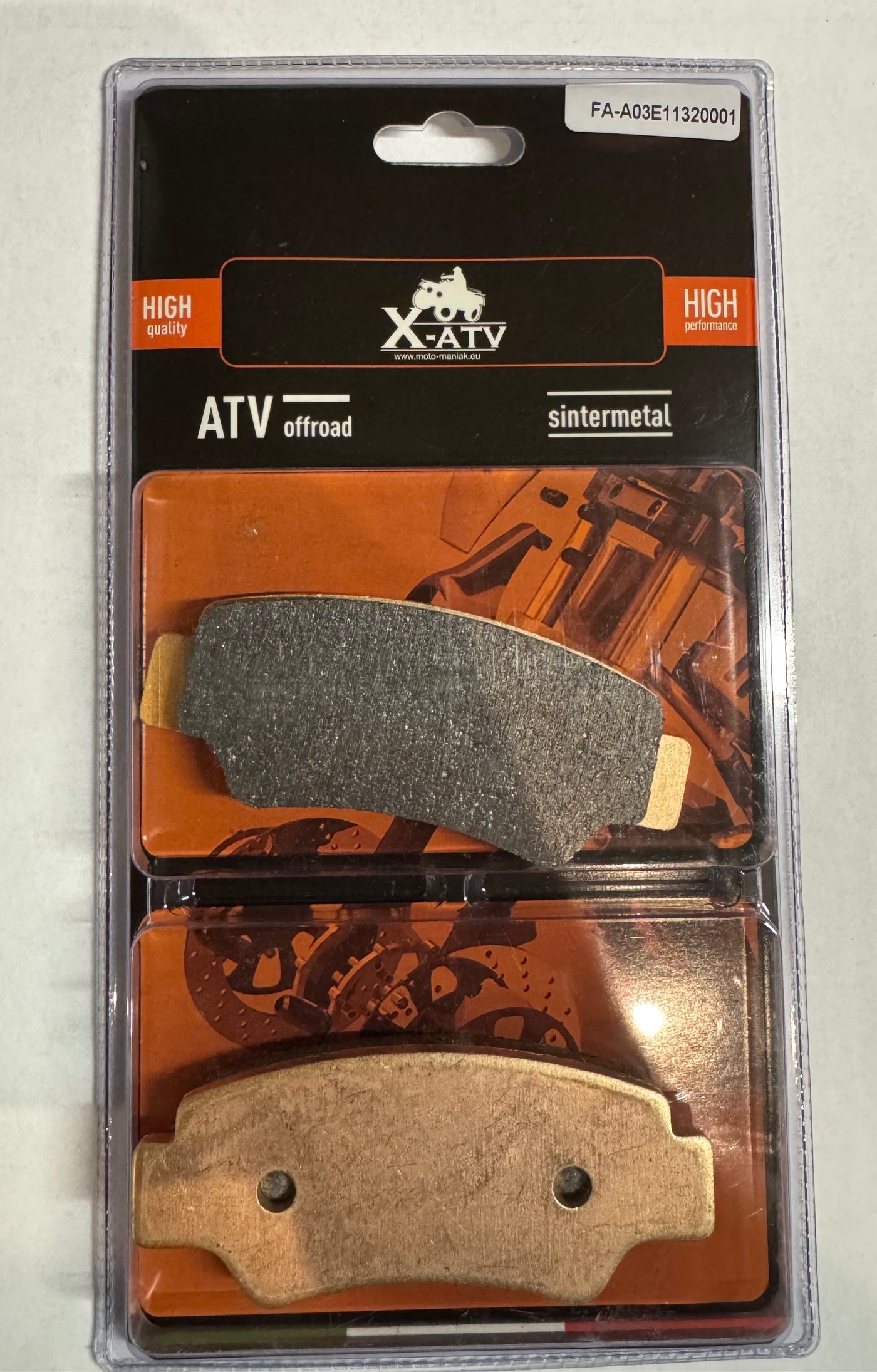 Rear brake pads Segway Snarler AT5 AT6 AT10 A03E11320001