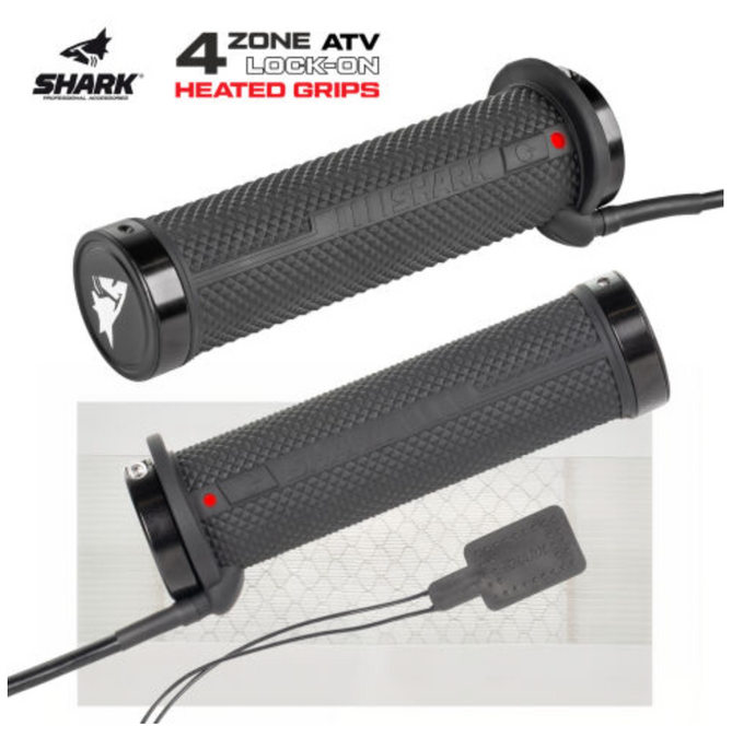 SHARK 4 ZONE LOCK-ON HEATED GRIPS + THUMB AND SEAT WARMER