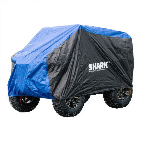 Chargez l&#39;image dans la visionneuse de la galerie, SHARK ATV COVER XXL SIZE Black/Blue
