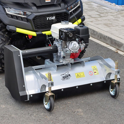 SHARK ATV FRONT MULCHER 100 WITH HONDA GX 270 ENGINE, SILVER COLOR 800-ATVM100