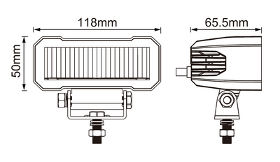 SHARK LED Work Light 4,6" 20W