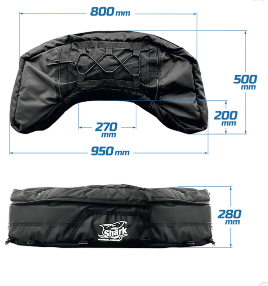 SHARK TEXTILE BOX FOR ATV, LARGE