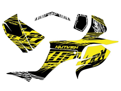 SUZUKI 250 LTZ ATV ERASER FLUO GRAPHIC KIT YELLOW