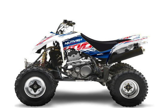 SUZUKI 250 LTZ ATV ERASER GRAPHIC KIT BLUE RED