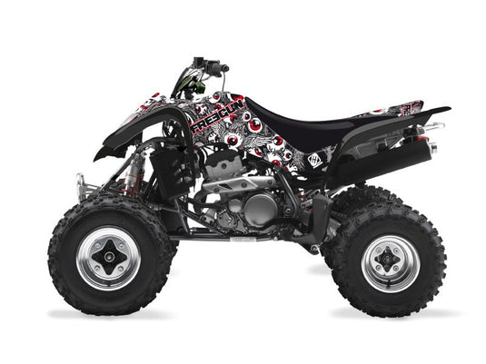 SUZUKI 250 LTZ ATV FREEGUN EYED GRAPHIC KIT GREY RED