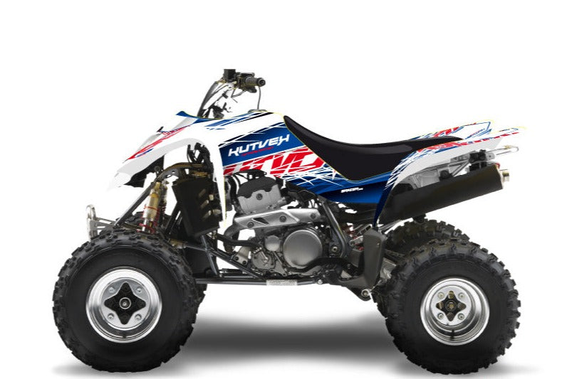 SUZUKI 400 LTZ ATV ERASER GRAPHIC KIT BLUE RED