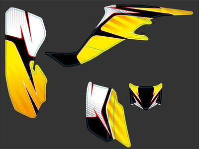 SUZUKI 400 LTZ ATV FACTORY GRAPHIC KIT
