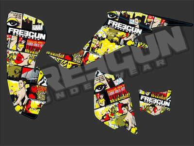 SUZUKI 400 LTZ ATV FREEGUN GRAPHIC KIT