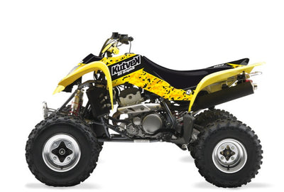 SUZUKI 400 LTZ ATV PREDATOR GRAPHIC KIT BLACK YELLOW