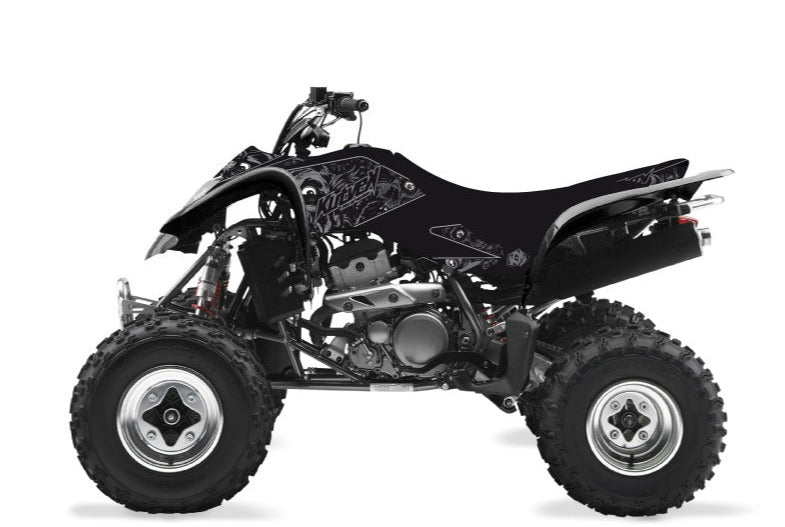 Laden Sie das Bild in Galerie -Viewer, SUZUKI 400 LTZ ATV ZOMBIES DARK GRAPHIC KIT BLACK
