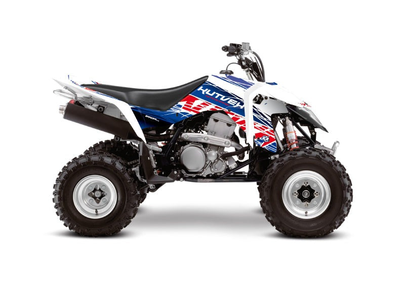 Laden Sie das Bild in Galerie -Viewer, SUZUKI 400 LTZ IE ATV ERASER GRAPHIC KIT BLUE RED
