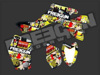 SUZUKI 400 LTZ IE ATV FREEGUN GRAPHIC KIT