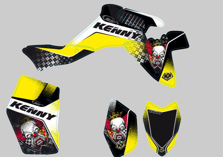 Laden Sie das Bild in Galerie -Viewer, SUZUKI 400 LTZ IE ATV KENNY GRAPHIC KIT
