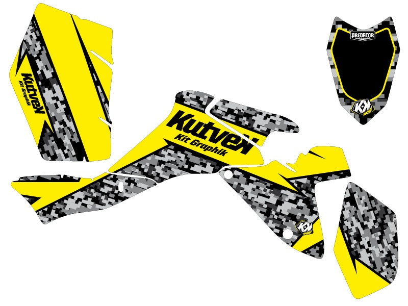 SUZUKI 400 LTZ IE ATV PREDATOR GRAPHIC KIT YELLOW
