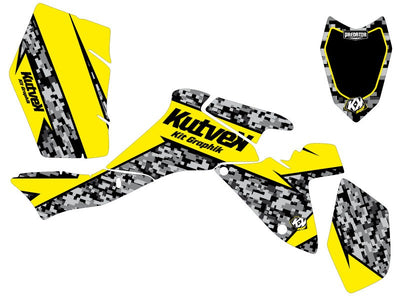 SUZUKI 400 LTZ IE ATV PREDATOR GRAPHIC KIT YELLOW
