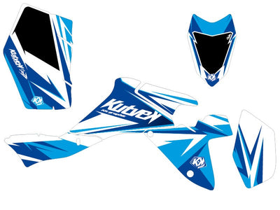 SUZUKI 400 LTZ IE ATV STAGE GRAPHIC KIT BLUE