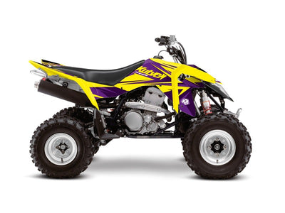SUZUKI 400 LTZ IE ATV STAGE GRAPHIC KIT YELLOW PURPLE