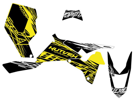 SUZUKI-450-LTR-ATV-ERASER-FLUO-GRAPHIC-KIT-YELLOW