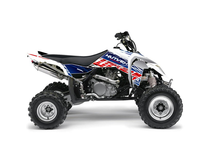 Laden Sie das Bild in Galerie -Viewer, SUZUKI 450 LTR ATV ERASER GRAPHIC KIT BLUE RED
