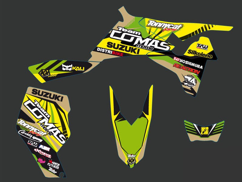 Laden Sie das Bild in Galerie -Viewer, SUZUKI 450 LTR ATV REPLICA YOANN CICLET GRAPHIC KIT
