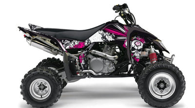 SUZUKI 450 LTR ATV TRASH GRAPHIC KIT BLACK PINK
