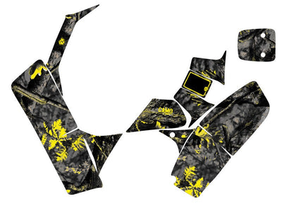 SUZUKI 50 LT ATV CAMO GRAPHIC KIT BLACK YELLOW