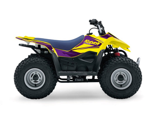 SUZUKI 50 LT ATV STAGE GRAPHIC KIT YELLOW PURPLE