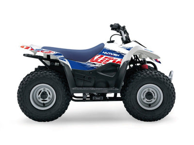 SUZUKI 90 LTZ ATV ERASER GRAPHIC KIT BLUE RED