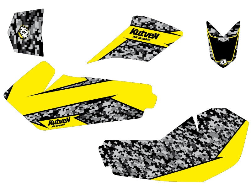 SUZUKI 90 LTZ ATV PREDATOR GRAPHIC KIT YELLOW