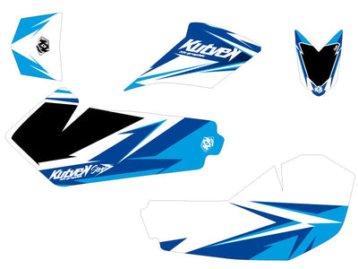 SUZUKI 90 LTZ ATV STAGE GRAPHIC KIT BLUE